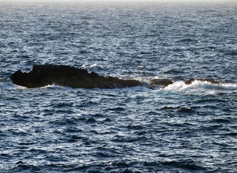 A seascape from Dwejra in Gozo showing Crocodile Rock 