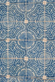 Detail of Portuguese glazed tiles.