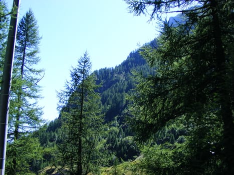 View of mountain landscape, Alps