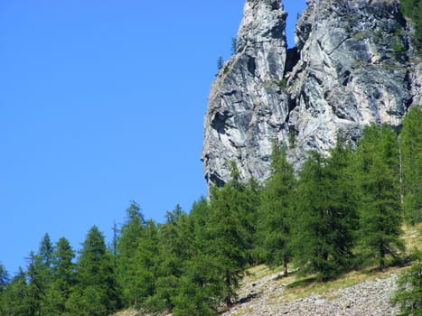 View of mountain landscape, Alps