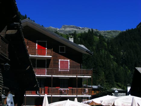 View of mountain landscape, Alps