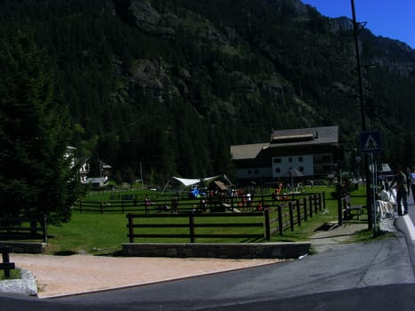 View of mountain landscape, Alps