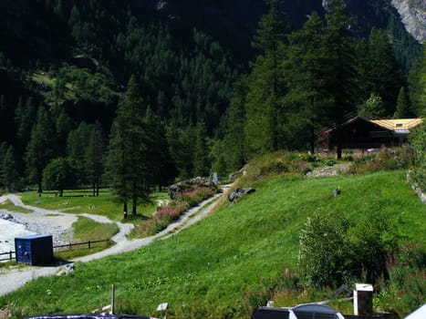 View of mountain landscape, Alps