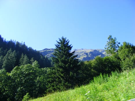 Landscape of mountains