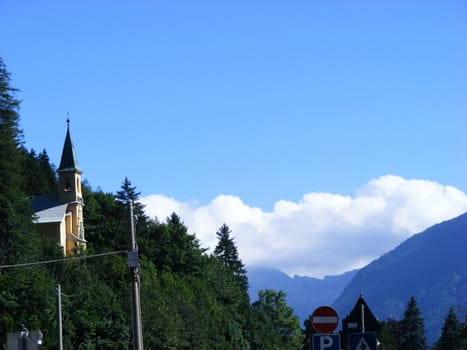 Landscape of mountains