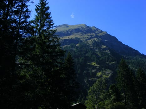 Landscape of mountains