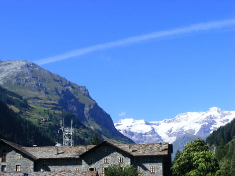 Landscape of mountains