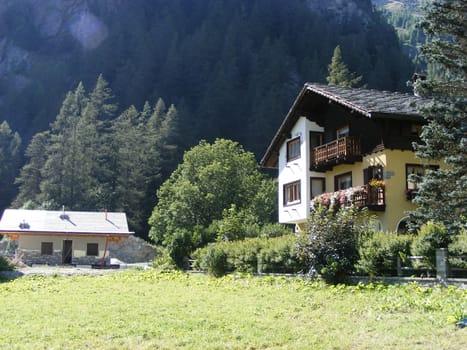 Landscape of mountains