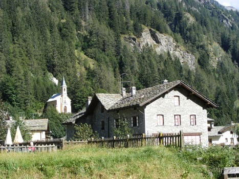 Landscape of mountains