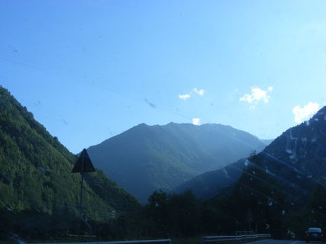 Landscape of mountains