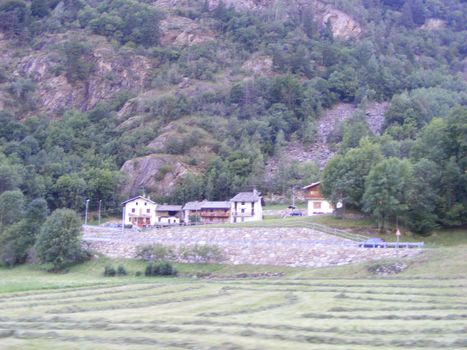 Landscape of mountains