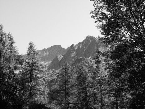 Landscape of mountains