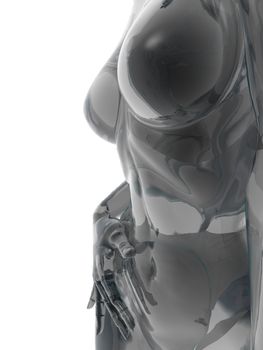 woman body sculpture - 3d illustration