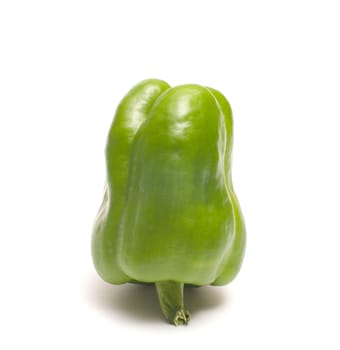 Green pepper on a white background.