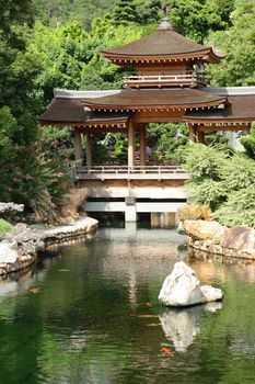 building in chinese garden