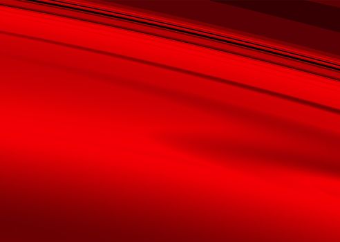 Smooth red and black background with flowing lines