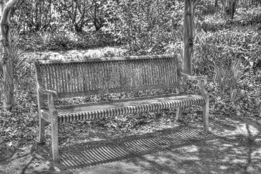 A bench shoot in booth HDR and black and white.