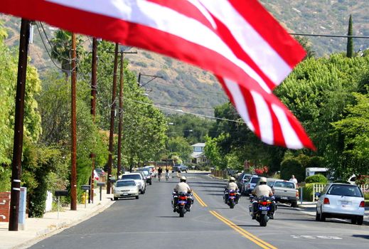 Ojai, CA - JULY 3 : Annual 4th of July parade in Ojai one day early this year July 3, 2010 in Ojai, CA.