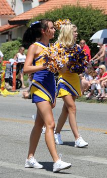 Ojai, CA - JULY 3 : Annual 4th of July parade in Ojai one day early this year July 3, 2010 in Ojai, CA.