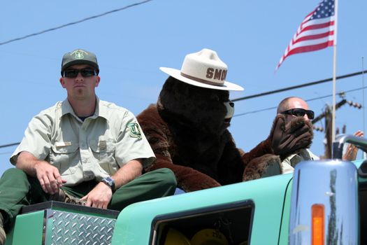 Ojai, CA - JULY 3 : Annual 4th of July parade in Ojai one day early this year July 3, 2010 in Ojai, CA.