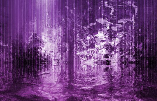 Trendy Modern Disco Music Album Cover Abstract