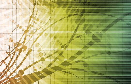 Futuristic Web Cyber Data Grid Color Background