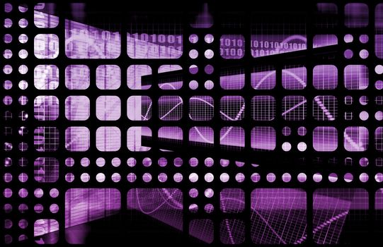 Technology Abstract with Futuristic Lines as Art