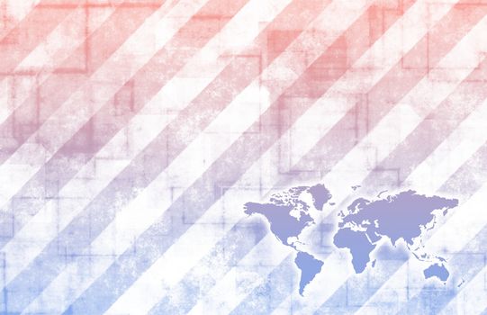 Global Business Color Technology Abstract in Colors