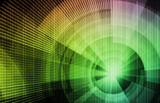 Technology Concept Background with a Science Art