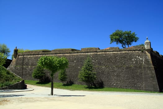 fortification in Valenca, in the north of Portugal, border with spain