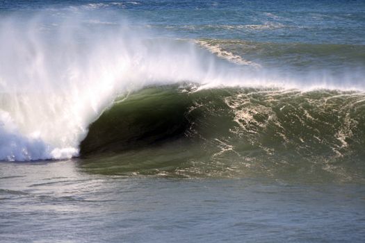 beach waves in the summer