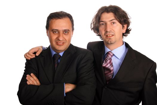 businessteam over white background studio