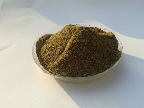 heap of spices on a dish, unpreocessed image