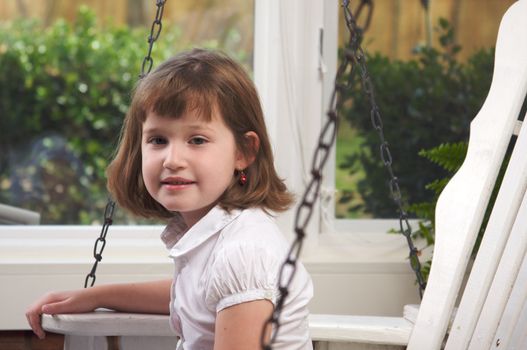 Adorable Girl Poses for a Fun Portrait