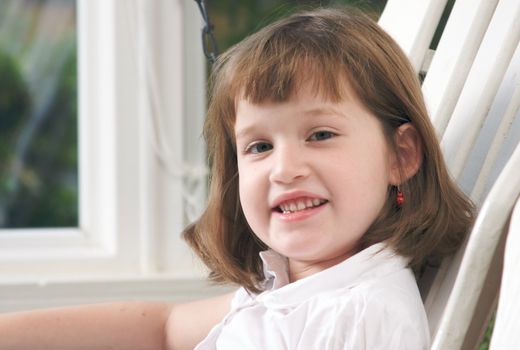 Adorable Girl Poses for a Fun Portrait