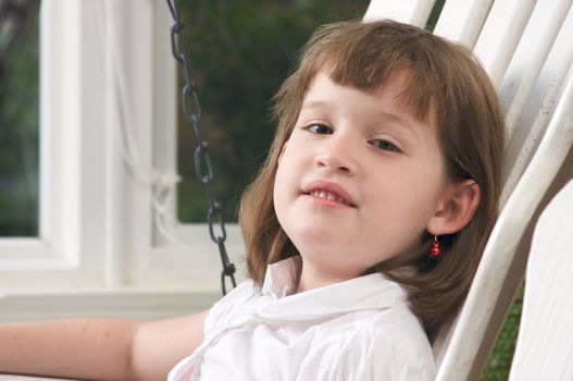 Adorable Girl Poses for a Fun Portrait