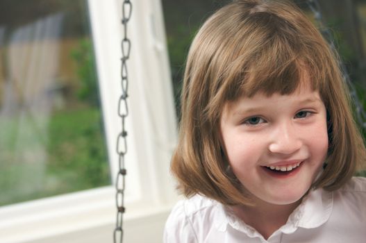 Adorable Girl Poses for a Fun Portrait