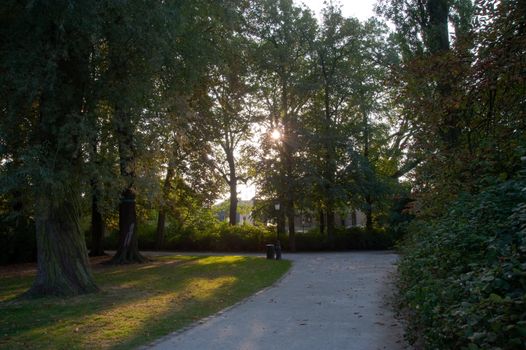 Park in Bruges Belgium