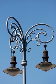 Old style street lamp in Brno