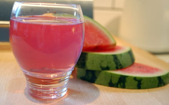 Watermelon and juice