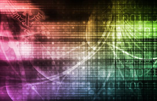 Technology Background as a Digital Abstract Art