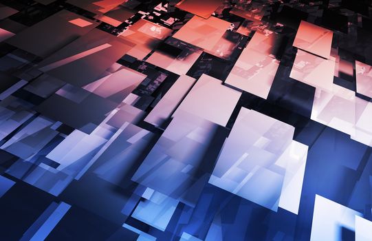 Security Network Data of the World Background