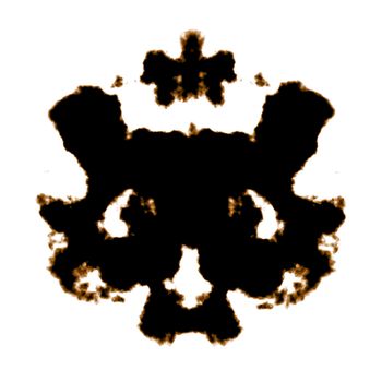 Rorschach Test of an Ink Blot Card