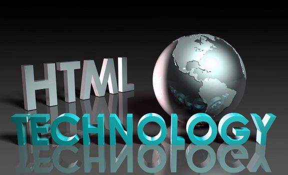 HTML Technology Internet Abstract as a Concept 