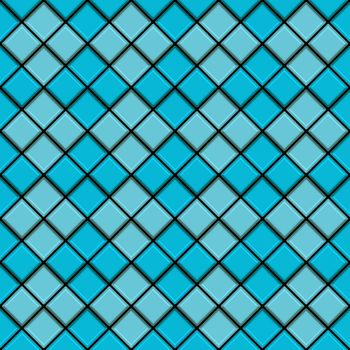 seamless texture of blue glossy square tiles