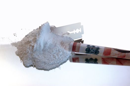 concept on let there be no deaths from drugs showing drug use