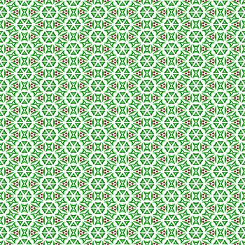 seamless background with festive green and red leaf shapes