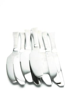 Knives isolated against a white background