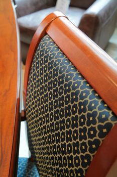 abstraction, pattern on back of the chair, expensive furniture