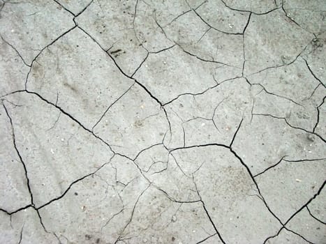 Dry ground, land, background, rifts, pattern, texture, abstraction, gray colour, relief, drought, dehydration